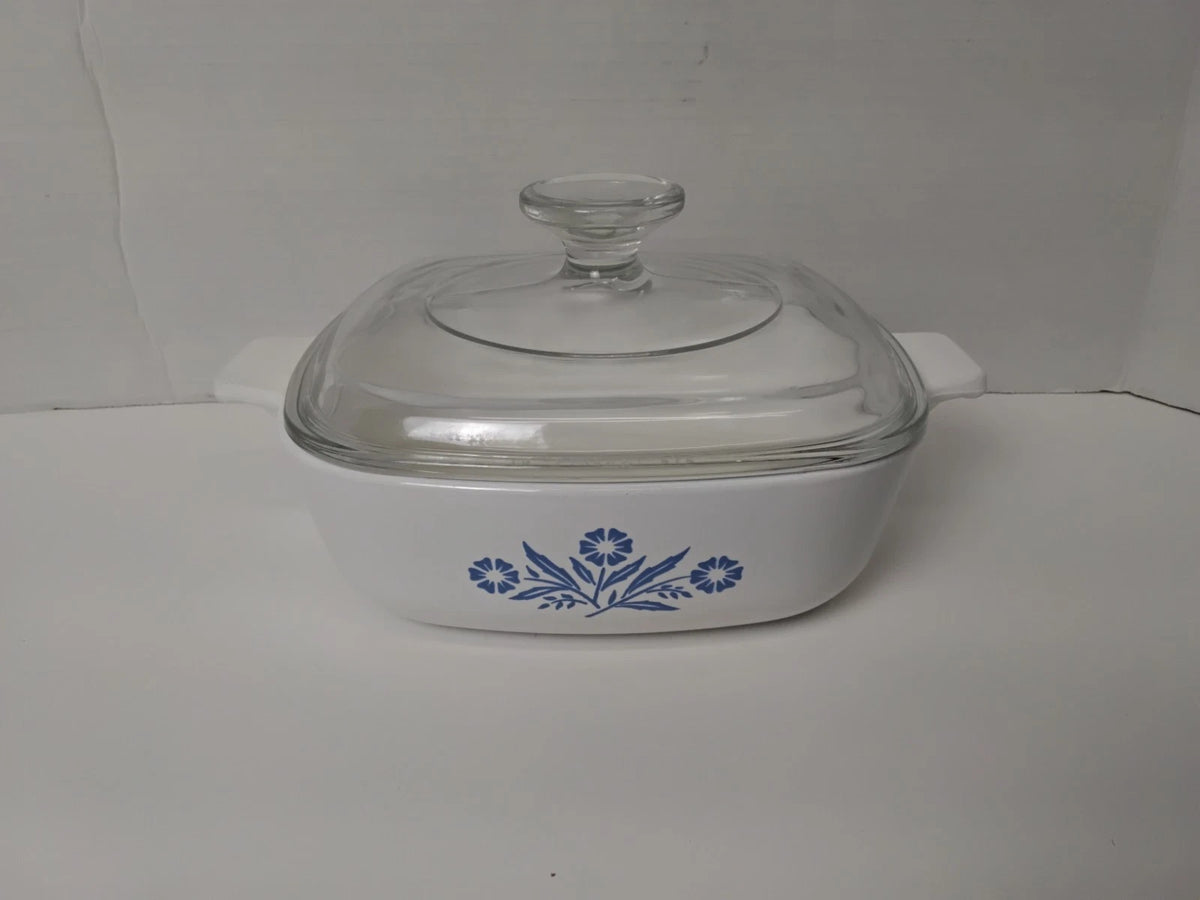 Blue Flower Corning Ware P-1-B