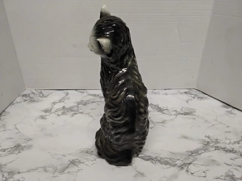 Vintage MCM Wales Japan Ceramic Cat Statue Figurine