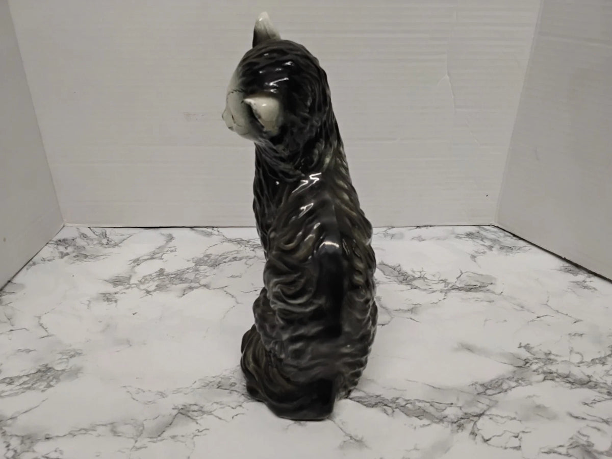 Vintage MCM Wales Japan Ceramic Cat Statue Figurine