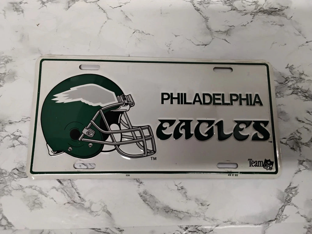Vintage 1993 Philadelphia Eagles Metal License Plate Novelty Car Tag Team NFL
