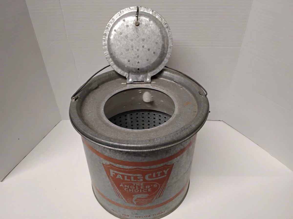 Antique 1950s Live Bait/ Minnow Bucket