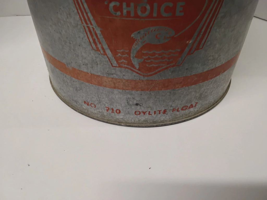 Antique 1950s Live Bait/ Minnow Bucket