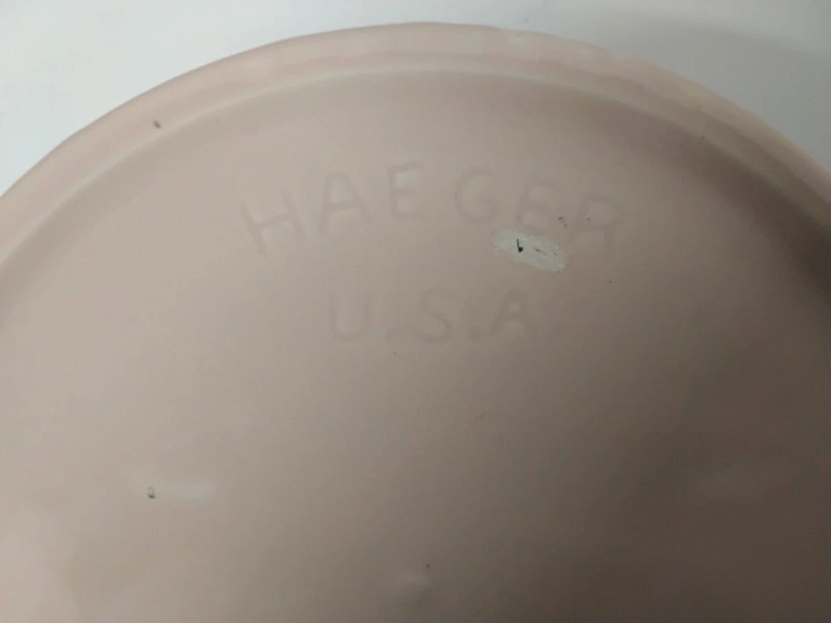 Vintage Haeger Pink Quilted Ceramic Planter Vase Flower Pot
