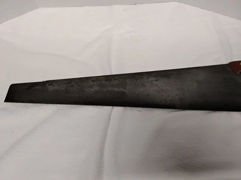 Antique Henry Disston & Sons D-8 Handsaw, Let-In Handle, C. 1890s-1920