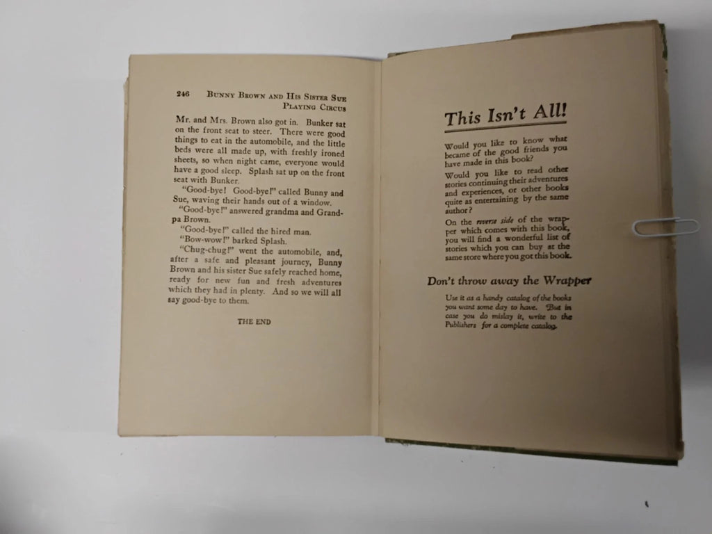 Set Of 3: 1916 Bunny Brown Childrens Books