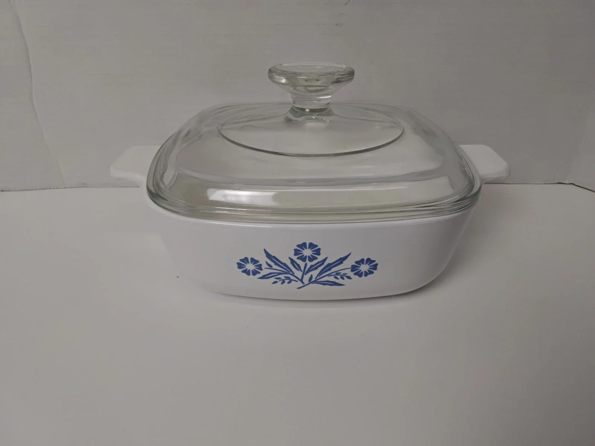 Blue Flower Corning Ware P-1-B