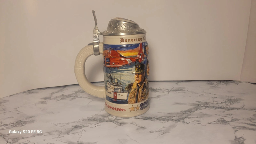 2000 U.S Coast Guard Stein Collector Edition Anheuser Busch Beer Stein New