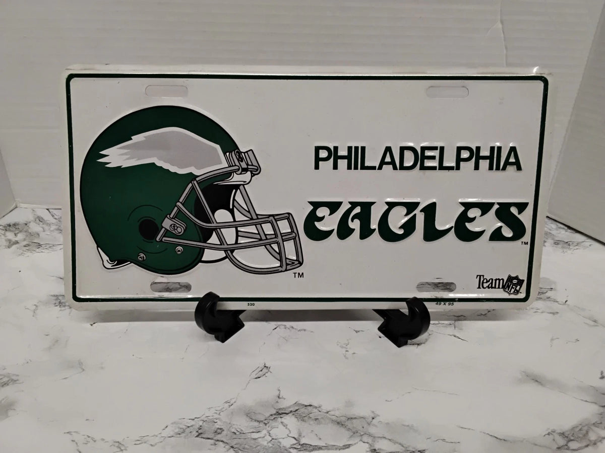 Vintage 1993 Philadelphia Eagles Metal License Plate Novelty Car Tag Team NFL
