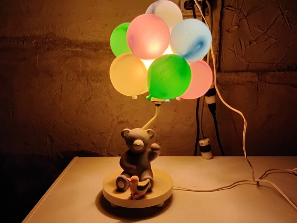 Vintage Dolly Toy Co Nursery Lamp Teddy Bear Night Light