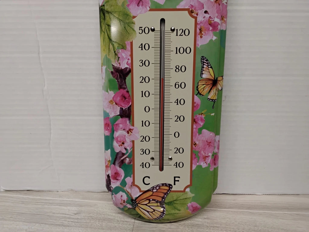Monarch Butterfly Metal Outdoor Thermometer