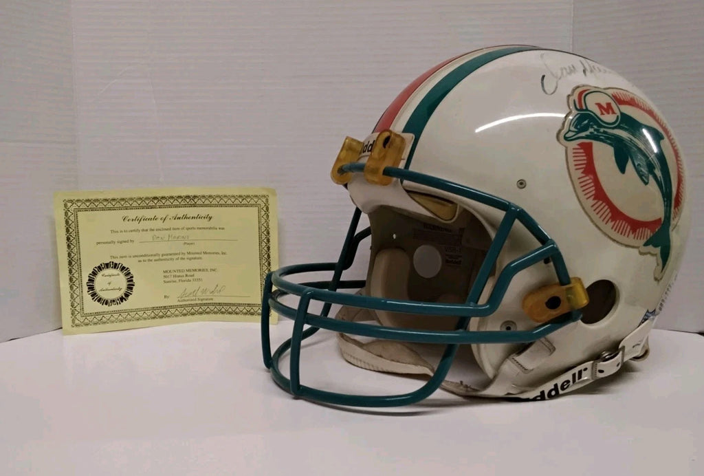 Dan Marino Autographed Miami Dolphins Helmet With Certificate Of Authenticity