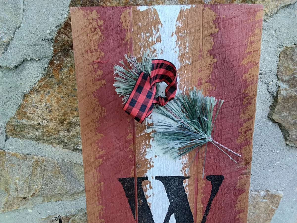 Rustic Front Door Welcome Sign