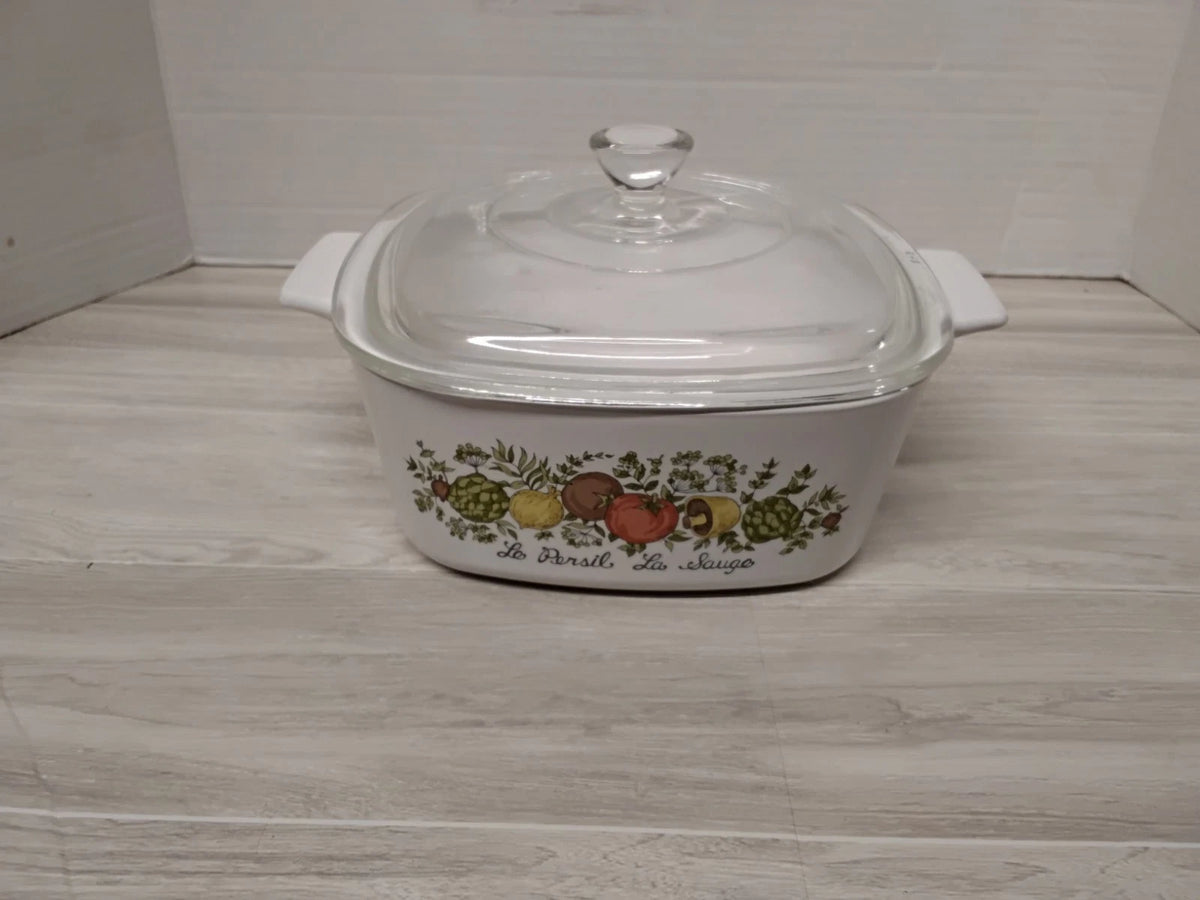 Vintage Corning Ware Casserole Pan With LID