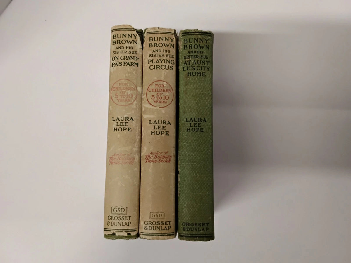 Set Of 3: 1916 Bunny Brown Childrens Books