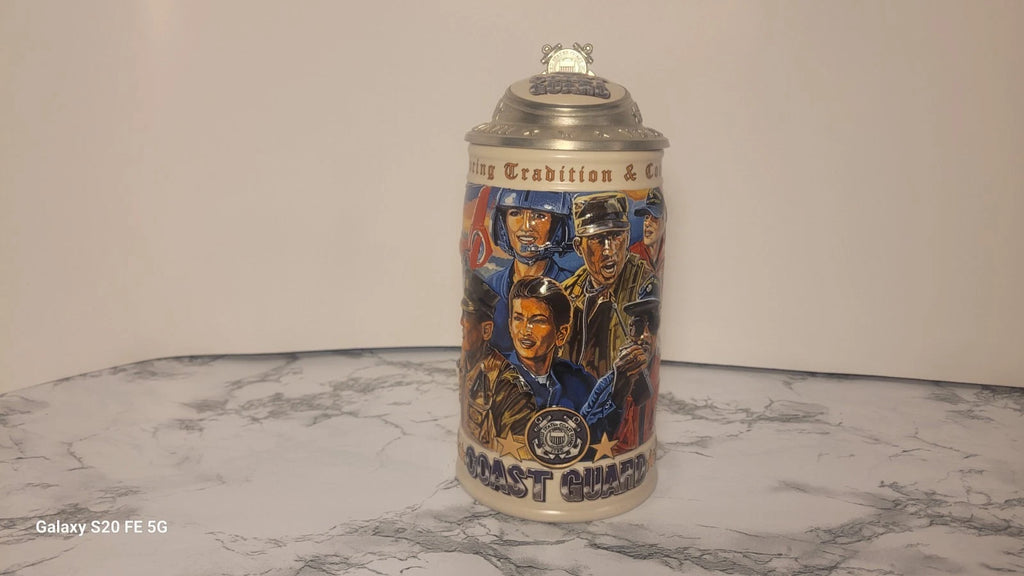 2000 U.S Coast Guard Stein Collector Edition Anheuser Busch Beer Stein New