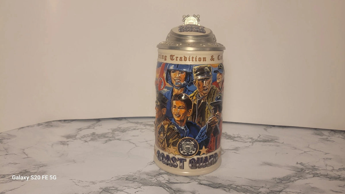 2000 U.S Coast Guard Stein Collector Edition Anheuser Busch Beer Stein New