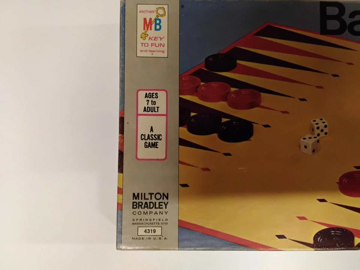 1973 Milton Bradley Backgammon Acey-Deucy Board Game  Complete Set
