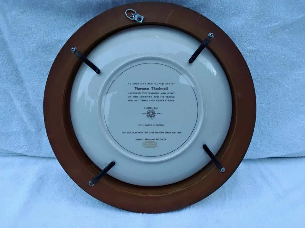 1972 Four Seasons Norman Rockwell Wall Plaque Plates