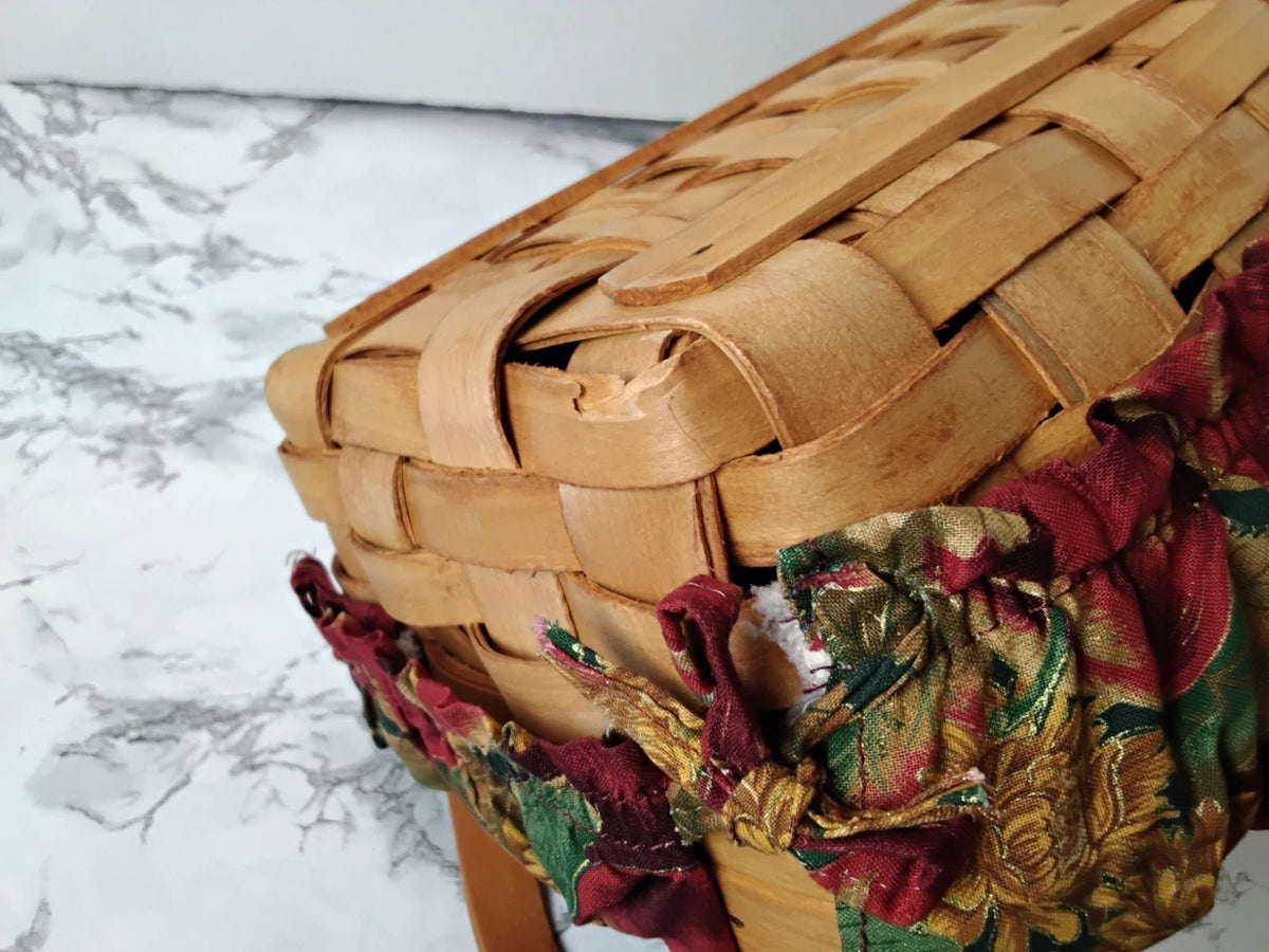 Vintage Farmhouse Wooven Basket