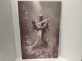 Mermaid and Scuba Diver - Printed Canvas