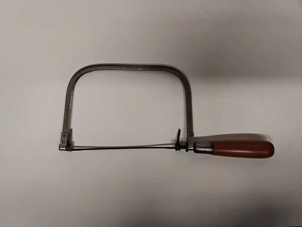Vintage Disston USA Coping Saw Wood Handle Restored Hand Tool Woodworking