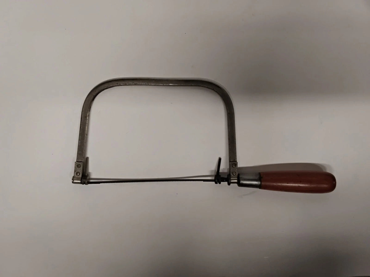 Vintage Disston USA Coping Saw Wood Handle Restored Hand Tool Woodworking