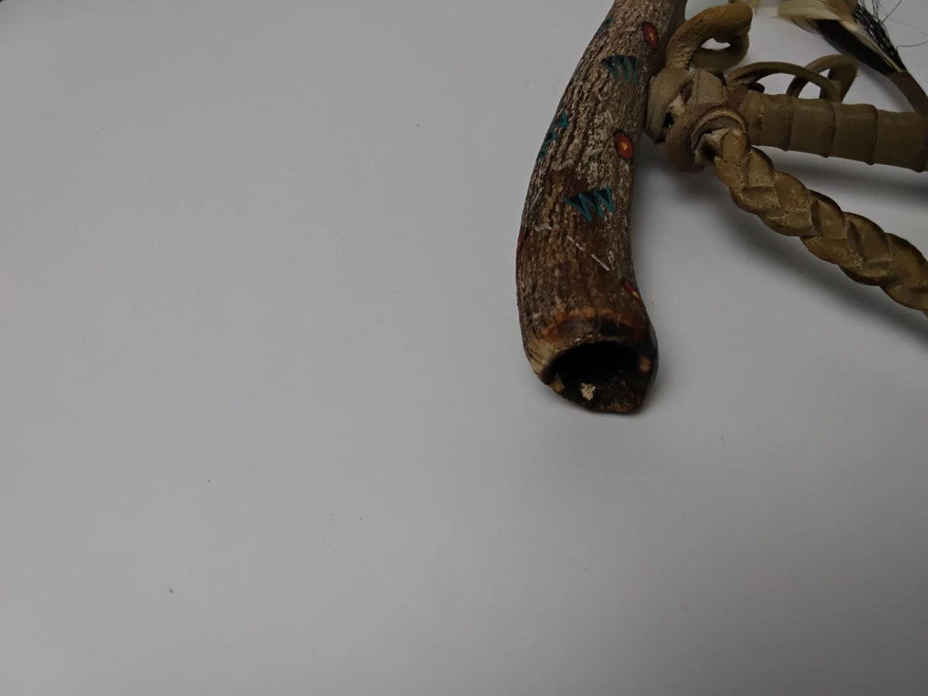 Navajo Indian Ceremonial Peace Pipe/ Tomahawk.  Indian Folk Art with COA