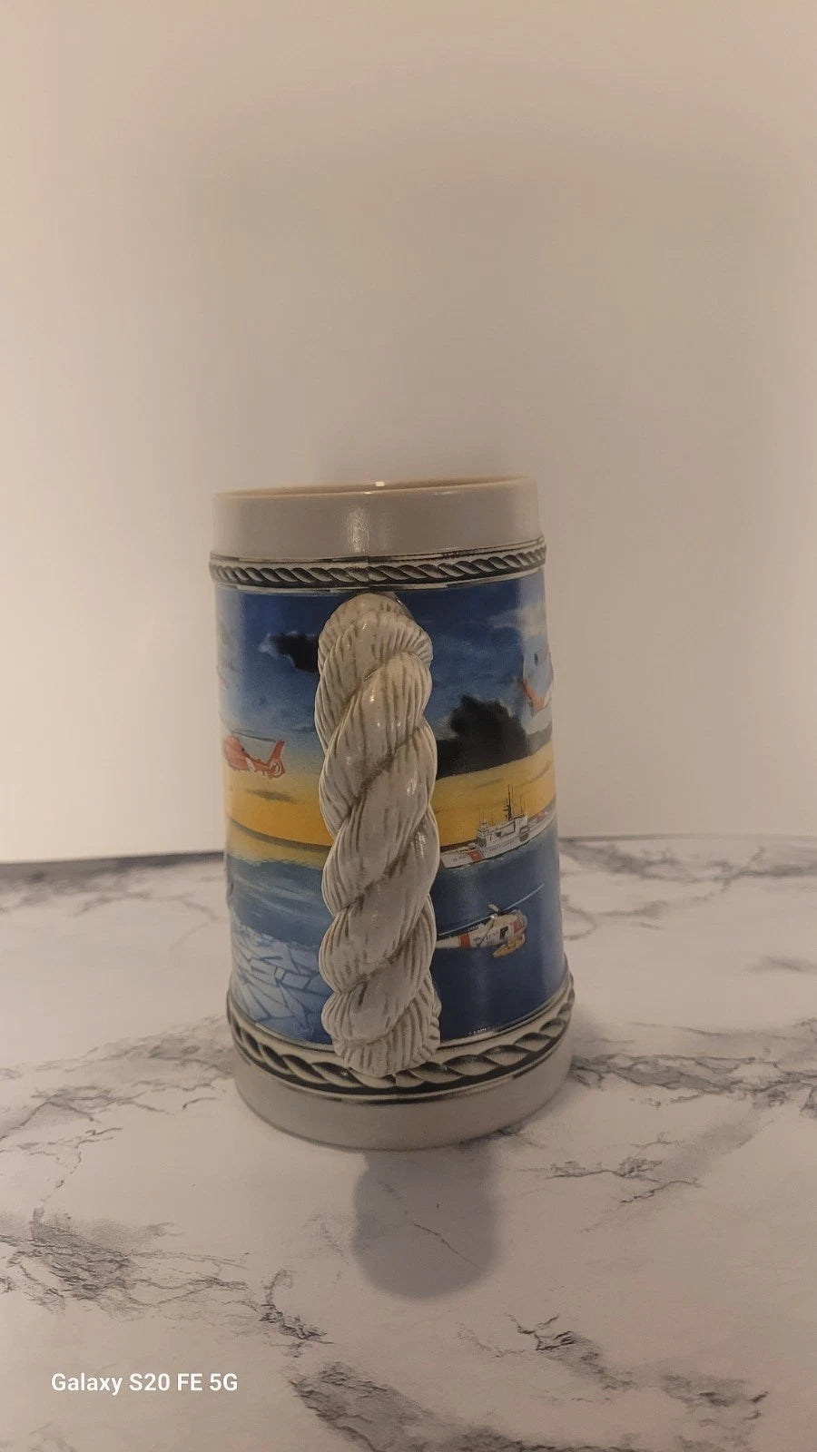1996 Budweiser Military Series Coast Guard Stein with Box & Certificate