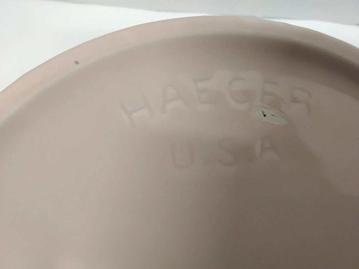 Vintage Haeger Pink Quilted Ceramic Planter Vase Flower Pot
