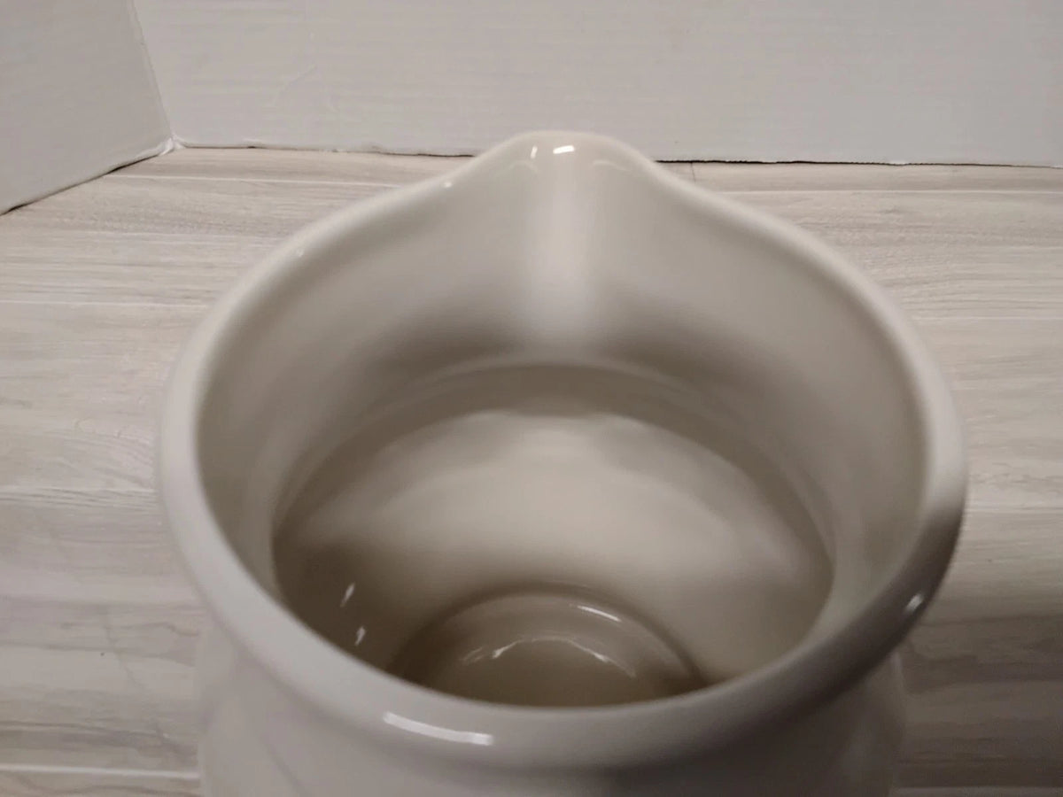 Vintage Longaberger Pottery Woven Traditions Blue Pitcher 1 Quart 32 oz