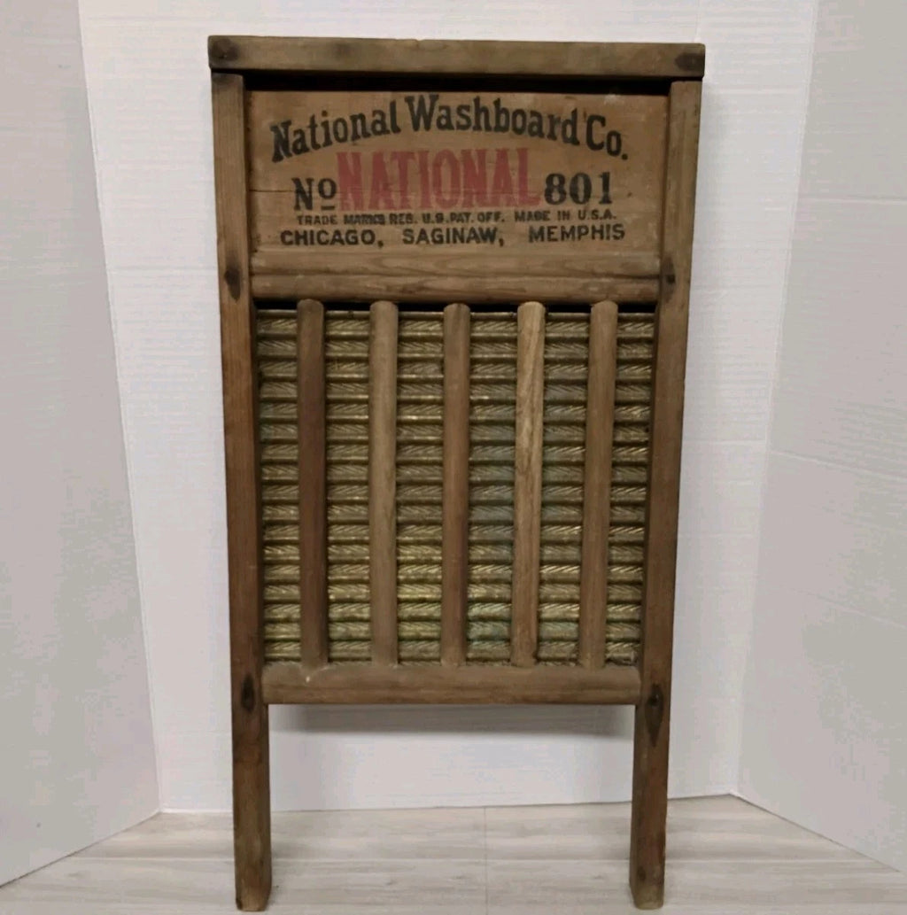 Antique National Washboard Co The Brass King National 801