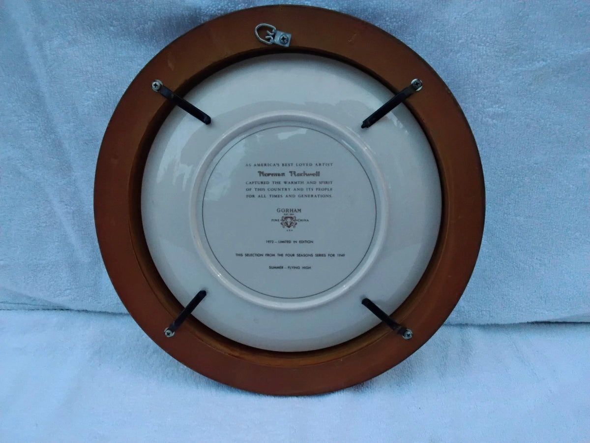 1972 Four Seasons Norman Rockwell Wall Plaque Plates