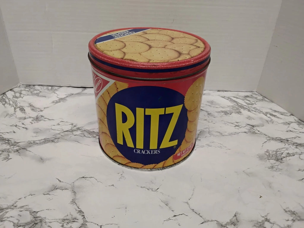 Vintage 1982 Ritz Cracker Tin Advertisement