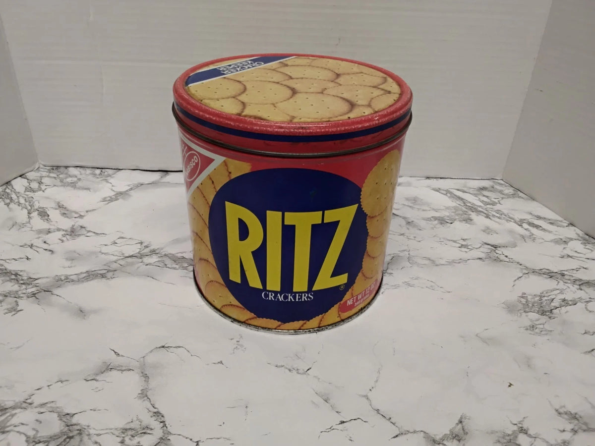 Vintage 1982 Ritz Cracker Tin Advertisement