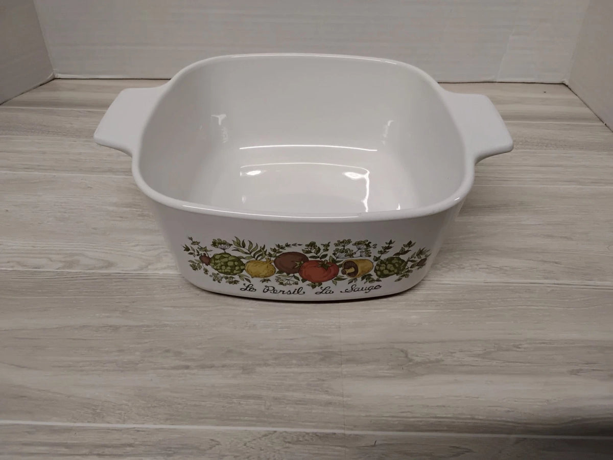 Vintage Corning Ware Casserole Pan With LID