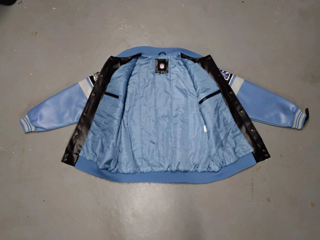 2XL Leather Detriot Lions Coat with Tags