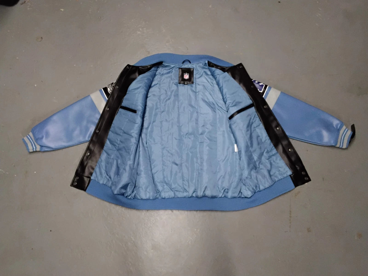 2XL Leather Detriot Lions Coat with Tags