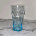 Vintage 2009 Coca-Cola McDonald's Promotional 12 Oz. Teal Glass