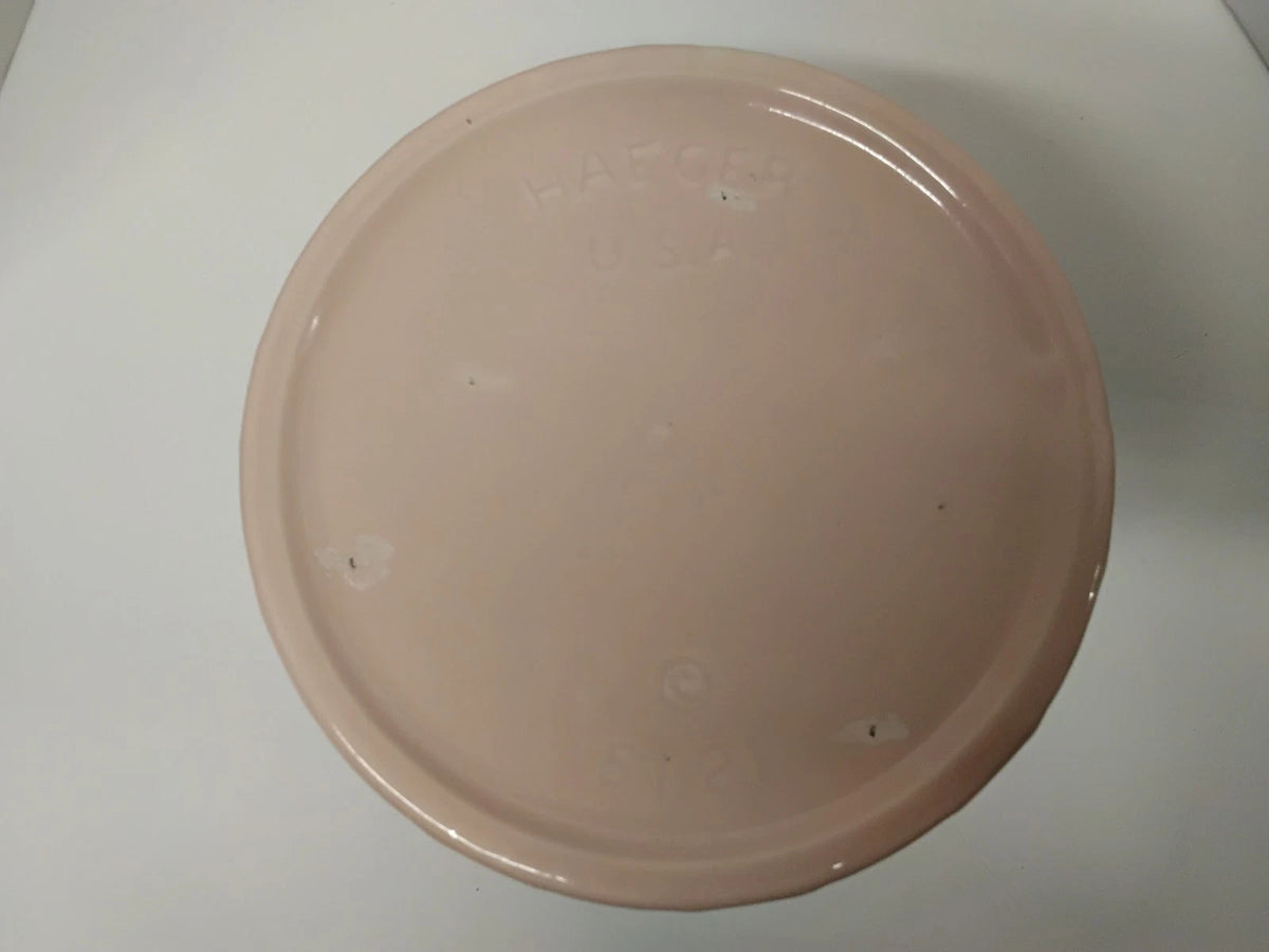 Vintage Haeger Pink Quilted Ceramic Planter Vase Flower Pot