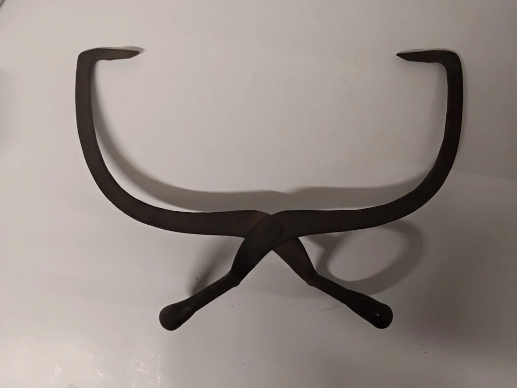 Antique Hand-Forged Iron Ice Tongs – Primitive Folk Art Decor