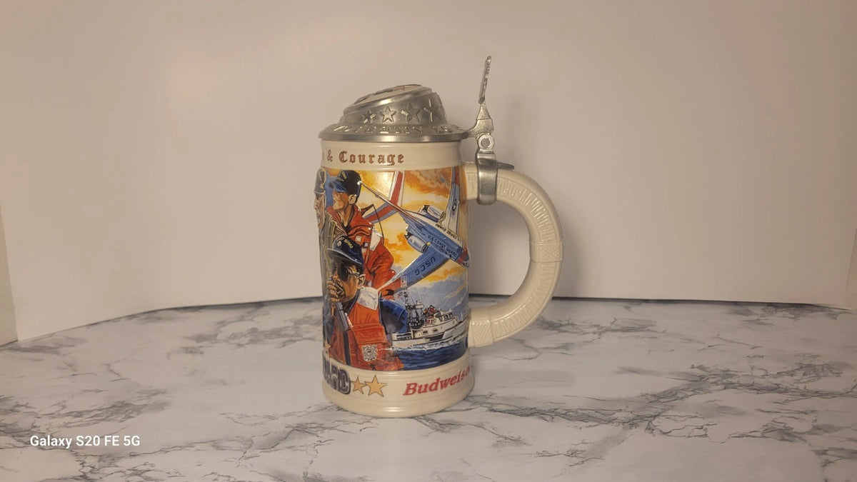 2000 U.S Coast Guard Stein Collector Edition Anheuser Busch Beer Stein New