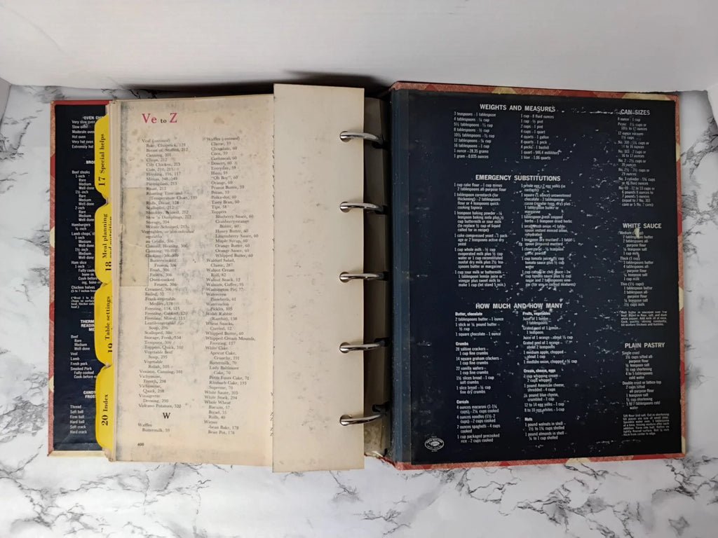 Vintage MCM 1968 Better Homes and Gardens New Cook Book 5 Ring Binder