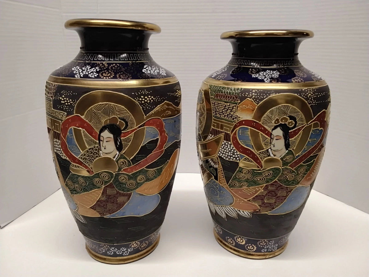 Early 20th Century Japanese Satsuma Vases