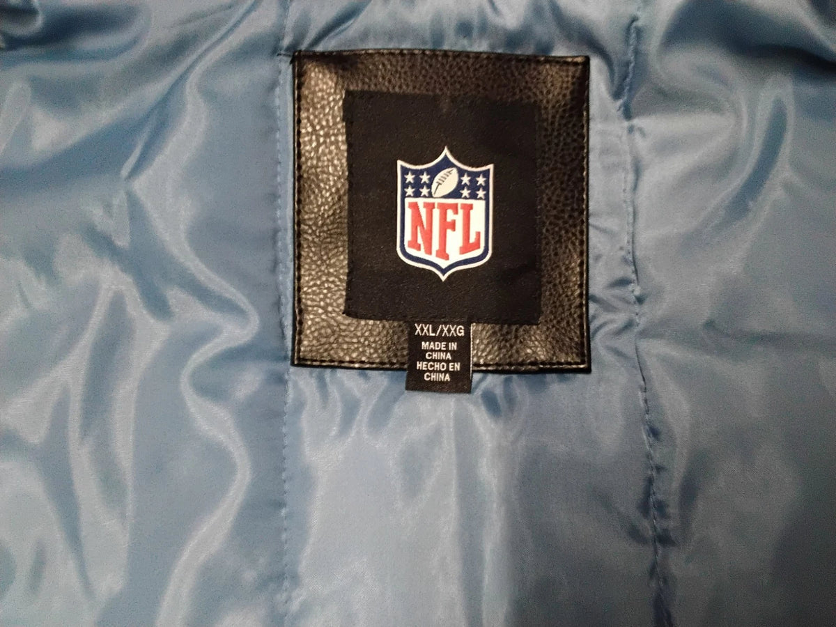 2XL Leather Detriot Lions Coat with Tags
