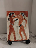 Akrotiri Boxer Fresco (AKA  "Boxing Children") Souvenir Wall Plaque