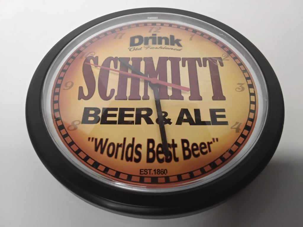Retro Schmitt Beer & Ale Clock