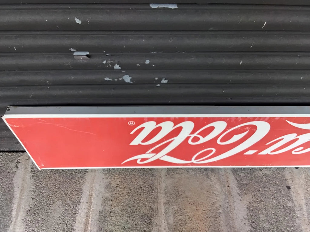 Vintage 1970s 3 Sided Coca Cola Sign