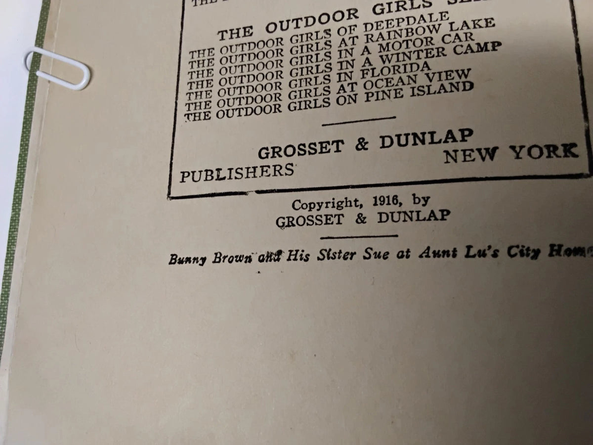 Set Of 3: 1916 Bunny Brown Childrens Books
