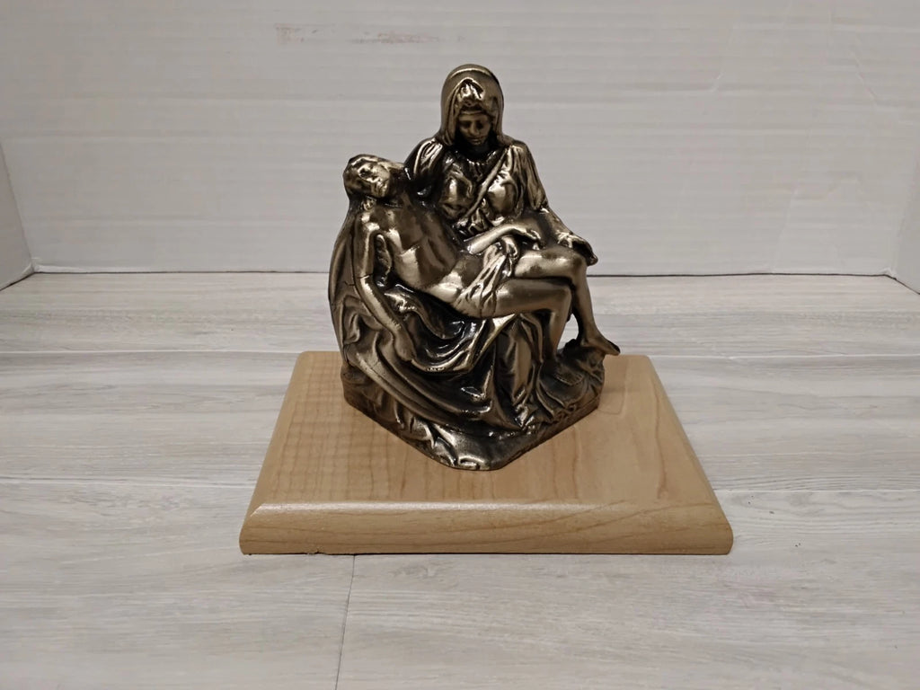 Jesus And Mary Metal Statue