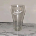 Coca-Cola Set of 8 Clear Glasses Soda Theme Branded Drinkware Advertising Sign